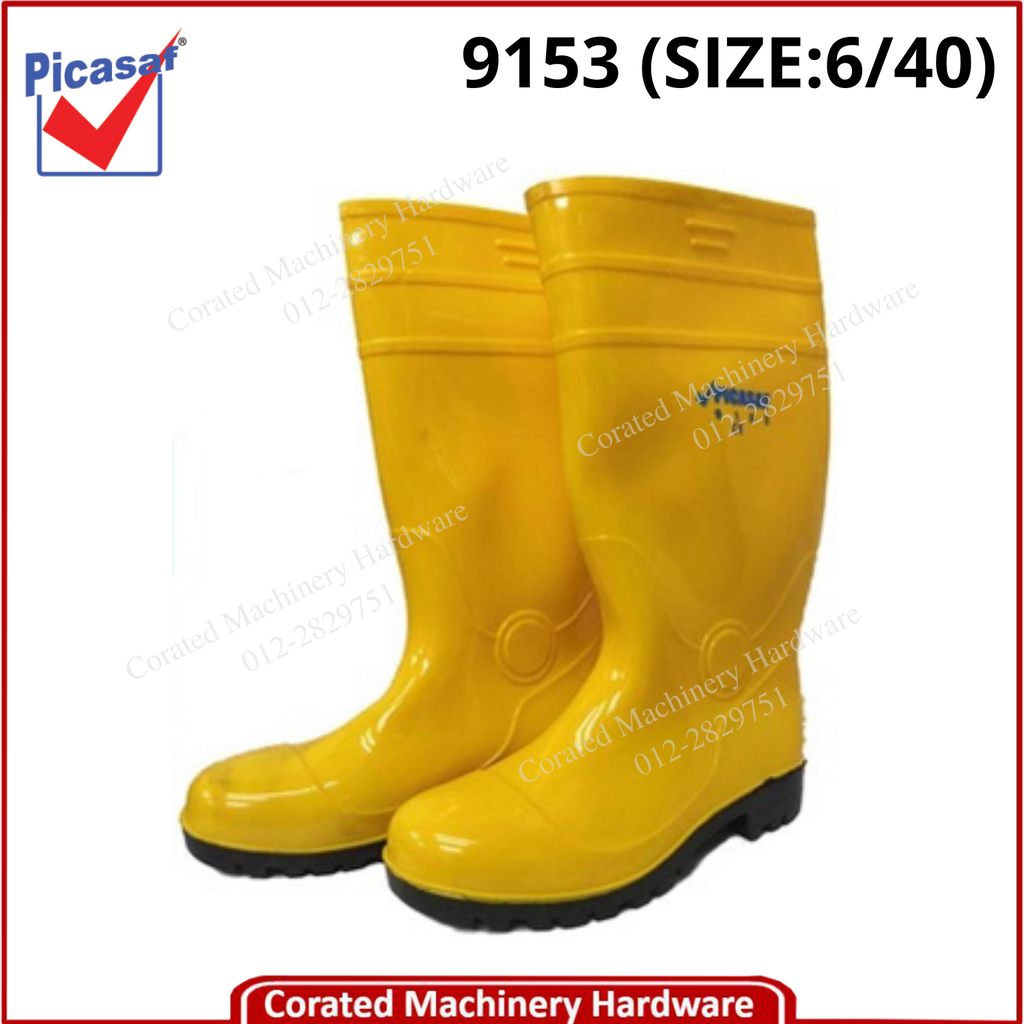 PICASAF 9153 SAFETY WELLINGTON BOOT PVC Corated Enterprise
